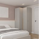 Ver imagem 2 de Guarda-roupa de Canto Reto Modular 95cm com Portas e Cabideiros Jade CabeCasa MadeiraOriginals