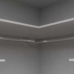 Guarda-roupa de Canto Reto Modular 95cm com Portas e Cabideiros Jade Cabecasa Madeiramadeira - 8