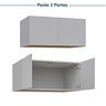 Guarda-roupa Modulado 2 Peças 4 Portas Jade CabeCasa MadeiraOriginals - 14