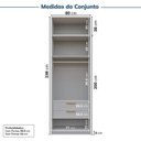 Ver imagem 5 de Guarda-roupa Modulado 2 Peças 4 Portas Jade CabeCasa MadeiraOriginals