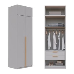 Guarda-roupa Modulado 2 Peças 4 Portas Jade Cabecasa Madeiramadeira - 7