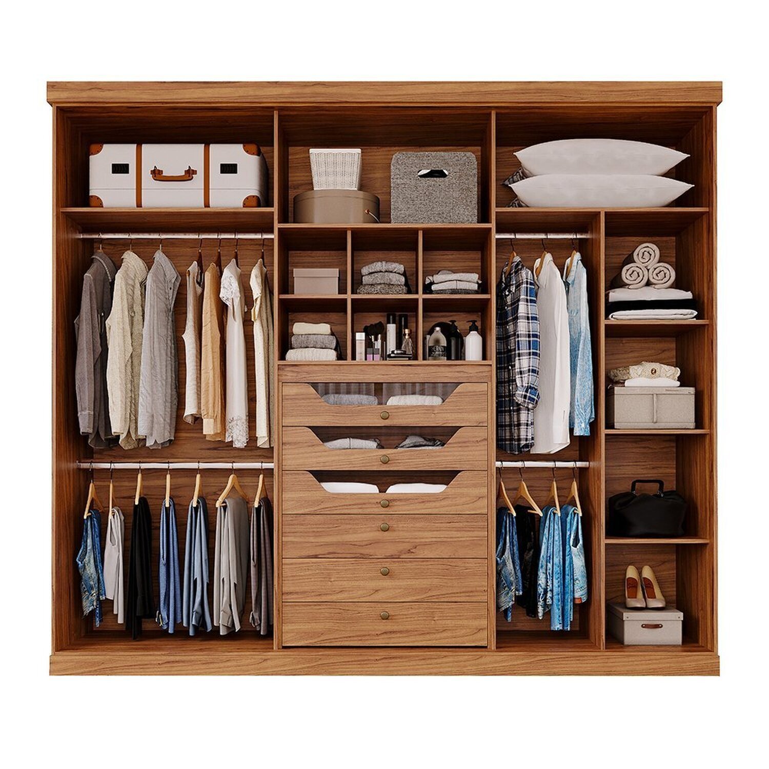 Guarda-roupa Casal 6 Portas Mdf Linhares Espresso Móveis - 3