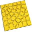Ver imagem 1 de Piso Firenze Amarelo 30,4x30,4cm Amarrado com 5 Peças 0,46m² - Artesanal Piso 30,4x30,4 Firenze Amar