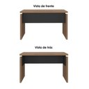 Ver mais imagens de Mesas Escritorio Modular com Conexao e Balcao 2 Portas Y37 Nogal Preto Artany