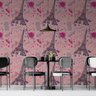 Papel de Parede Casual Rosa Paris Torre Eiffel Gh Papel de Parede 3,0m - 1