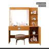 Conjunto Penteadeira Camarim Londres New e Painel Ripado 135x182cm Mdf/mdp Versa - 8