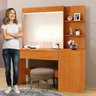 Conjunto Penteadeira Camarim Londres New e Painel Ripado 135x182cm Mdf/mdp Versa - 12