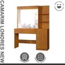 Conjunto Penteadeira Camarim Londres New e Painel Ripado 135x182cm Mdf/mdp Versa - 6