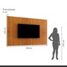 Conjunto Penteadeira Camarim Londres New e Painel Ripado 135x182cm Mdf/mdp Versa - 15