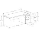 Ver imagem 4 de Mesa Diretor com Gaveteiro - 1700 X 1920mm!!