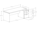 Ver imagem 4 de Mesa Diretor com Gaveteiro - 1700 X 1920mm!!