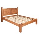 Ver imagem 4 de Cama de Casal Acapulco Quarto Rústico 100% Madeira Maçiça Marrom/Cera