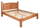 Ver imagem 4 de Cama de Casal Acapulco Quarto Rústico 100% Madeira Maçiça Marrom/Cera