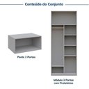 Ver imagem 6 de Guarda-Roupa Planejado 4 Portas Jade CabeCasa MadeiraOriginals Cinza