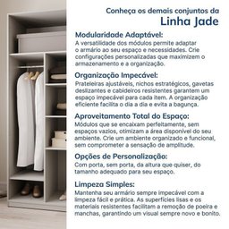 Guarda-roupa Modulado 2 Peças 4 Portas Jade Cabecasa Madeiramadeira - 14