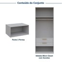 Ver imagem 5 de Guarda-roupa Modulado 2 Peças 2 Portas Jade CabeCasa MadeiraOriginals
