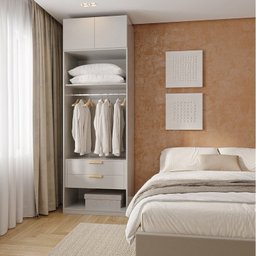 Guarda-roupa Modulado 2 Peças 2 Portas Jade Cabecasa Madeiramadeira - 2