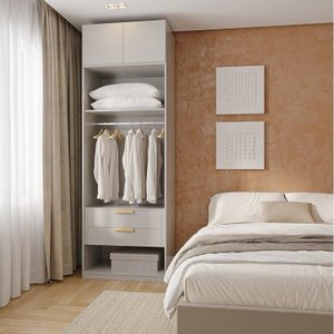 Guarda-roupa Modulado 2 Peças 2 Portas Jade Cabecasa Madeiramadeira