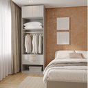 Ver imagem 1 de Guarda-Roupa Planejado 2 Peças 2 Portas Jade CabeCasa MadeiraOriginals Cinza/Urbano