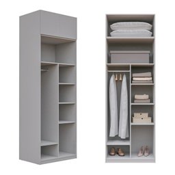 Guarda-roupa Modulado 2 Peças 2 Portas Jade Cabecasa Madeiramadeira - 6