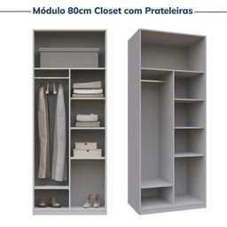 Guarda-roupa Modulado 2 Peças 2 Portas Jade Cabecasa Madeiramadeira - 9