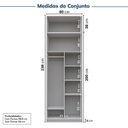 Ver imagem 4 de Guarda-roupa Modulado 2 Peças 2 Portas Jade CabeCasa MadeiraOriginals