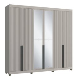 Guarda-Roupa 6 Portas de Giro Puxador 100% Mdf Newton  - 3