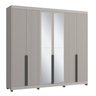 Guarda-Roupa 6 Portas de Giro Puxador 100% Mdf Newton  - 3