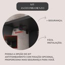 Ver imagem 6 de Conjunto para Escritório 4 Peças Escrivaninha Spirit Balcão Cool e 2 Estante Star Nogal Preto Artany
