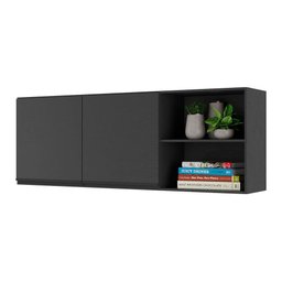 Armário de Cozinha Aéreo 150 Cm 2 Portas Veneza Multimóveis Mp3741.895 Preto - 2