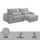 Ver imagem 5 de Sofá 250 Cm Braço 25 Cm Retrátil e Reclinável Lake Meu Sofá Online