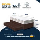Ver imagem 4 de Cama Box com Colchão de Espuma D33 Double Face Territory Hellen + Auxiliar de Espuma Unique