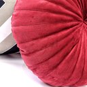 Ver imagem 3 de 2 Almofadas Redondas Rendy em Veludo Várias Cores Cor:vermelho