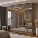 Ver imagem 1 de Guarda-roupa 6 Portas Reflecta 100% Mdf Orion CabeCasa MadeiraOriginals