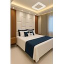 Ver imagem 1 de Cabeçeira Dominó 2,60 Altura e 1,60 Largura Modulos Colantes:corino Marfim