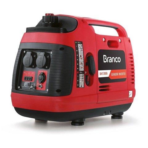 Gerador À Gasolina B4T2000I 2,0KVA Inverter Monofásico 220V Branco