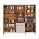 Ver imagem 6 de Armário de Cozinha Grande Completo com Balcão Kit Astra 2.40 Lukaliam:jequitiba/areia