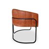 Kit 2 Poltronas Sofia Luxo Moderna Estilo Industrial Corano Terracota Bz Home Decor - 6