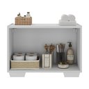 Ver imagem 4 de Gabinete Armário de Banheiro 62,5cm 2 Portas com Pés Multimóveis Mp5046 Branco
