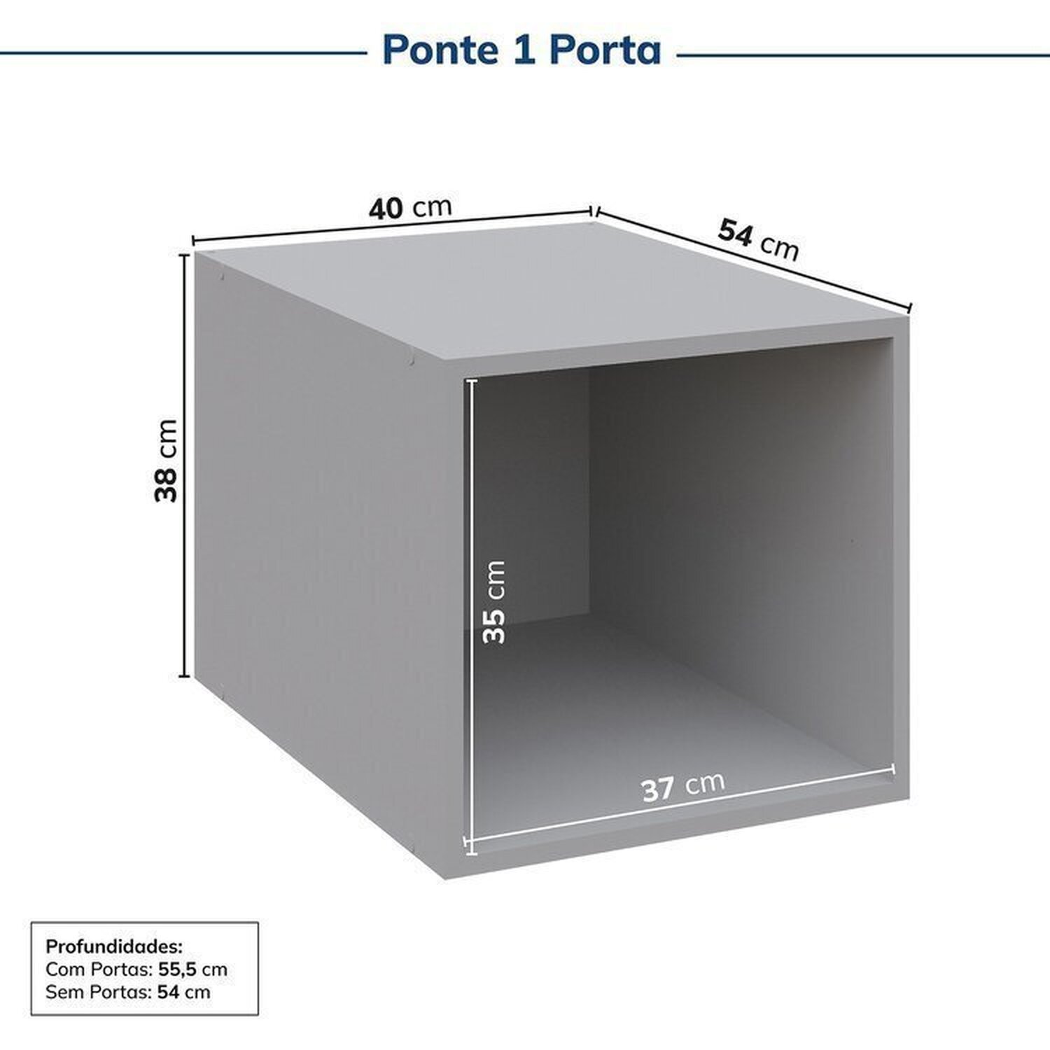 Guarda-roupa Modulado 2 Peças 2 Portas Jade Cabecasa Madeiramadeira - 12