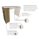 Ver mais imagens de Conjunto de Mesa com Prateleiras para Escritório ou Home Office de Largura 100cm MDF Branco E Carvalho Mel