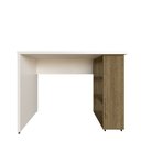 Ver imagem 5 de Conjunto de Mesa com Prateleiras para Escritório ou Home Office de Largura 100cm MDF Branco E Carvalho Mel