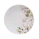 Ver imagem 1 de Prato de Sobremesa Branco 21cm Porcelana Decorada Avulso Tramontina Magnólia
