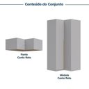 Ver imagem 6 de Guarda-Roupa Planejado de Canto 2 Peças 4 Portas Jade CabeCasa MadeiraOriginals Cinza/Urbano