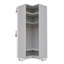 Ver imagem 5 de Guarda-roupa Modulado de Canto 2 Peças 4 Portas Jade CabeCasa MadeiraOriginals