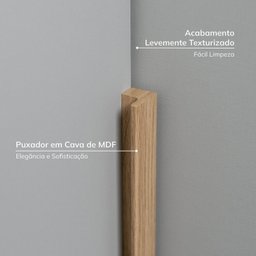 Guarda-roupa Modulado de Canto 2 Peças 4 Portas Jade Cabecasa Madeiramadeira - 8