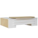 Ver imagem 5 de Conjunto 2 Peças com Mesa para Escritório Presidente em Tamburato e Armário Multiuso Alto Carvalho Branco Artany