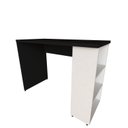 Ver imagem 4 de Conjunto de Mesa com Prateleiras para Escritório ou Home Office de Largura 100cm MDF Preto E Branco