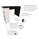 Ver mais imagens de Conjunto de Mesa com Prateleiras para Escritório ou Home Office de Largura 100cm MDF Preto E Branco