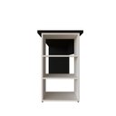 Ver imagem 6 de Conjunto de Mesa com Prateleiras para Escritório ou Home Office de Largura 100cm MDF Preto E Branco